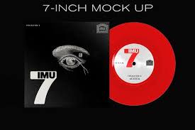 7 Inch Vinyl Mock Up Mocking Mockup Template Design