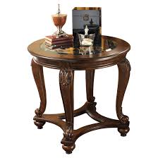 Norcastle End Table Dark Brown Signature Design By Ashley End Tables Glass End Tables Ashley Furniture