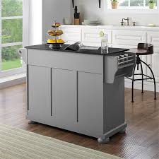 Afastores.com has been visited by 10k+ users in the past month Crosley Alexandria Black Granite Top Kitchen Island In Vintage Gray Kf30204agy
