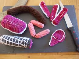 Dinette Boucherie Et Charcuterie Au Crochet Mailles Passion Aliments En Crochet Fruits En Crochet Dinette