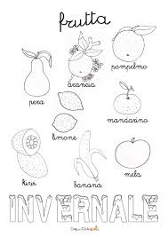 Disegni Da Colorare Frutta E Verdura Invernale Fredrotgans