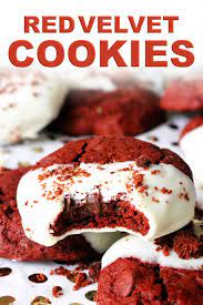 Red Velvet Cookies Recipe Recipe Cookie Recipes Red Velvet Cookie Recipe Easy Cookie Recipes