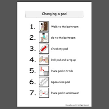 You should be proud of this aspect of your changing body and know that this is something that all women have to live with and manage; Changing A Pad