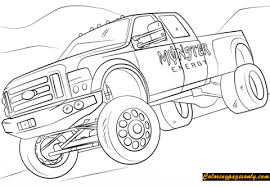 Monster jam, official el toro loco remote control monster truck, 1:24 scale, 2.4 ghz, for ages 4 and up. Monster Energy From Monster Truck Coloring Pages Monster Truck Coloring Pages Coloring Pages For Kids And Adults
