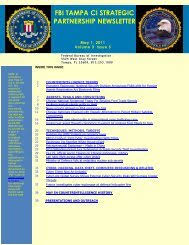 Once fingerprints are captured, fieldprint channels them to the opm. Fbi Tampa Ci Strategic Partnership Newsletter Partnerships
