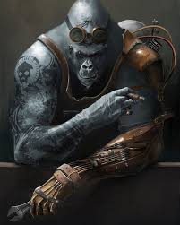 Kingdom Of Assassins Follow Monster Nightmare Mare Picoftheday Instagood Digitalart Giant Sweet Empireoffuture Gorillas Art Monkey Art Steampunk Art