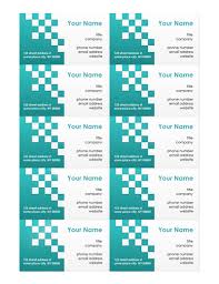 Use a word business card template to design your own custom cards by adding a logo or tagline. Business Card Template Word Tim S Printables