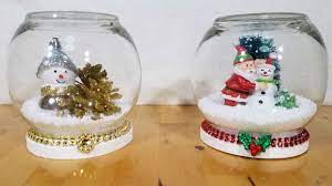 Diy Waterless Christmas Snow Globes Christmas Snow Globes Diy Snow Globe Crafts Diy Snow Globe