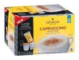 Gevalia Kaffe 2 Step Cappuccino 6 Espresso Coffee Cups Cappuccino Froth Packets Http Teacoffeestore Com Gevalia Ka Gevalia Cappuccino K Cups Cappuccino