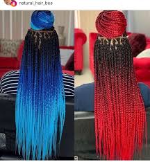Long Black And Blue Box Braids Braids Braided Hairstyles For Black Women Braids For Black Hair Colored Braids