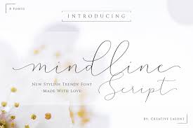 The free version provides all uppercase and lowercase letters and a few special characters too. Download Free Font Mindline Script