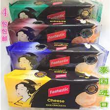 4 packs of thai fantastic rice crackers original roasted seaweed cheese flavor 100g taobao cheese flavor cheese rice comic book cover