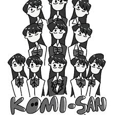 Komi Can't Communicate or Komi san wa komyushou desu anime characters in a  grayscale cute doodle