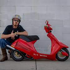 ryan blackwood di instagram bbr red stage pc willysf scooter mini bike custom moped
