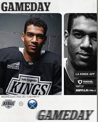 Wednesday Night Hockey! 🏒 🆚 Buffalo Sabres ⏰ 7:00 PM tune in 📺 FanDuel  Sports Network West 🎧 LA Kings App