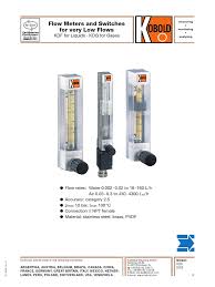 Volumetric flowmeters with temperatur compensation. Kdf Kdg Variable Area Flow Meter Flow Measurement Valve