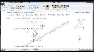 Diagonal Of A Quadrilateral Youtube