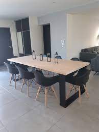 salle a manger deco noire et bois table salle a manger table bois salle a manger bois