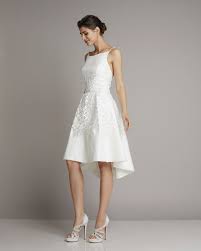 This short, strapless ballgown creates the perfect silhouette and allows brides. Short Wedding Dress Of Silk With A Decorative Tip And Back Slightly Longer Skirt Part Of Giuseppe Wedding Dresses Short Wedding Dress Rehearsal Dinner Dresses