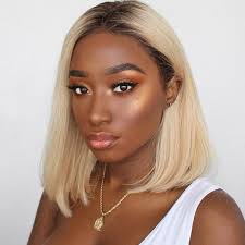 Black root #613 blonde color weft: Color 1b 613 Ombre Straight Hair Bundles Deal Double Weft Human Virgin Hair Extensions Isee Hair 1b 613 Dark Roots Blonde Hair Wig Hairstyles Human Hair Color