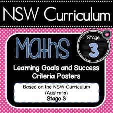 Nsw Curriculum Stage 3 Yr 5 6 Maths Learning Goals Editable Success Criteria Teaching For The Love Learning Goals Printable Teaching Resources Curriculum