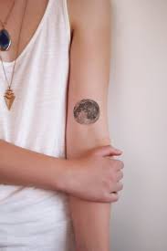 100 unique moon tattoos ideas and meanings. Full Moon Temporary Tattoo