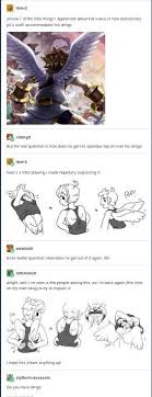 They Ve Either Put A Lot Of Thought Into Having Wings Or They Already Have Them I D Prefer Them To Have Them Alre Funny Drawings Kid Icarus Funny Kids Shirts