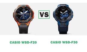 (it is necessary to install casio moment setter+ on an android smartphone.) *3 gps altitude information is used, so the indicated altitude may not exactly match the actual above sea level elevation or altitude. This Is A Comparison Of The Casio Pro Trek Wsd F20 Vs Wsd F30 Head To Head We Compare The Specs And Feature Of Casio Display Technologies Interactive Display