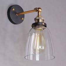 Free shipping on most items. Decore Modern Vintage Industrial Loft Metal Glass Rustic Sconce Wall Light Lamp Glass Wall Lights Wall Lights Industrial Wall Lights