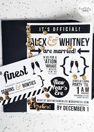 New Year S Eve Wedding Bubbly Design Co New Years Eve Weddings Nye Wedding Invitations New Years Wedding