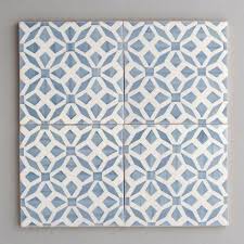 33 cms x 55 cms. Aveiro Tile Handpainted Handmade Patterned Grey And White Tiles From Everett And Blue Blue Kitchen Designs Light Blue Kitchens Patterned Kitchen Tiles