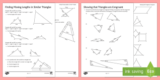 Similar, you can use congruent corresponding angle. Similarity And Congruence Worksheets Ks3 Maths Beyond
