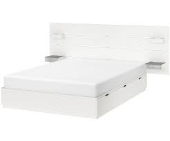 A bed frame with hidden storage in several places perfect if you live in a small space. Ikea Nordli Bettgestell Kopfteil Weiss 160x200cm 692 414 22 Ab 479 00 Preisvergleich Bei Idealo De