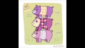 Bears are a species of villager in the animal crossing series. We Beautiful Bears A Speed Paint Animal Crossing X We Bare Bears Youtube