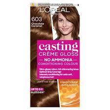 Nonetheless, thanks to the skillful blend of caramel shades highlighting the warm notes, the result is a delightful light caramel color. L Oreal Paris Casting Creme Gloss Semi Permanent Hair Dye Chocolate Caramel Brown 603 Sainsbury S