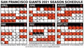 Maybe you would like to learn more about one of these? Printable Schedule San Francisco Giants