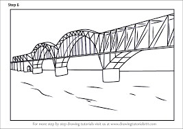 Drawing of a bridge over water bridge over river sketch royalty free cliparts, vectors, and stock. Learn How To Draw Dashengguan Yangtze River Bridge Bridges Step By Step Drawing Tutorials