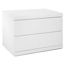 If there exist items in one's bedroom isn't supposed to miss are nightstands due to the reason that they give convenience in one's room. Anna Modern White Large Nightstand By Whiteline Eurway