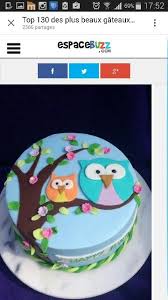 Hiboux Pate A Sucre Cake Design Cake Decorating Cake