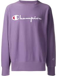 Champion Embroidered Logo Jumper Farfetch Champion Sweatshirt Trendy Hoodies Jumper