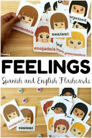 Printable Spanish Feelings Flashcards Look Were Learning