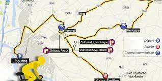 The highest point on the course, appropriately, is at montagne, 93m above sea level. Libourne Saint Emilion Testez La Vingtieme Etape Du Prochain Tour