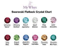 Birthstones By Month And Day Add On Birthstones By Mywhys Swarovski Flat Back Crystal Birthstone 3 Mm Choose Your Color Choose Your Month With Images Birthstones