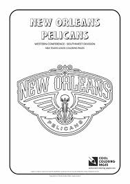Cool Coloring Pages Nba Basketball Clubs Logos Western Conference Southwest Division New New Orleans Pelicans Nba Basketball Teams Cool Coloring Pages