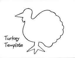 Black And White Turkey Outline Template Preschool Coloring Pages Storytime Crafts Thanksgiving Kids
