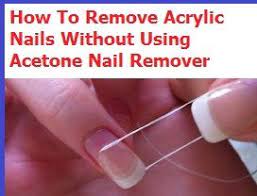 After this time it should come right off. How To Remove Acrylic Nails Without Use Of Acetone 3 Free Safe Methods Remove Acrylic Nails Remove Acrylic Nails Without Acetone Fake Gel Nails