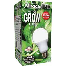 Phlizon pro series 2000w led grow light 4x4ft full spectrum led grow lights with 2.8 µmol/j upgraded smd leds dimmable plant grow lamp for indoor plants seeding veg and bloom. Miracle Led Ultra Grow Lite Replace 150w Full Spectrum Daylight Walmart Com Walmart Com