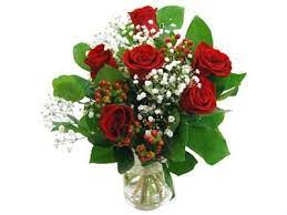 Heartfelt 6 Red Roses Fresh Flower Bouquet Premium Red Roses Hand Arranged And Delivered Next Day Red Rose Bouquet Fresh Flower Bouquets Flowers Delivered