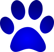 Blue Paw Print With Gradient Clip Art Blues Clues Paw Print Paw Print Clip Art Paw Print Image