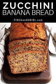 This Healthy Zucchini Banana Bread Is One Of My Favorite Summer Recipes It S The Best Recipe I Ve Tried Zucchini Banana Bread Zucchini Banana Baking Recipes